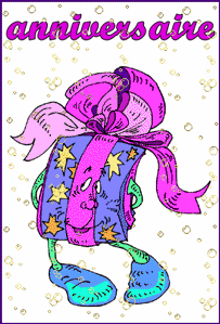 Gif animé joyeux anniversaire cadeau